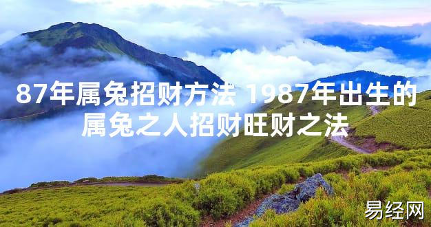 【2024最新风水】87年属兔招财方法 1987年出生的属兔之人招财旺财之法【好运风水】